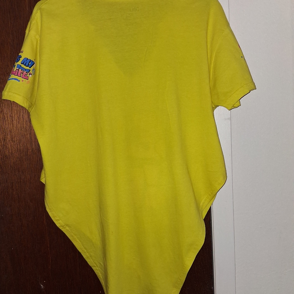 On Fire Yellow Graphic Tee - Living My Best Life - Picture 5 of 5